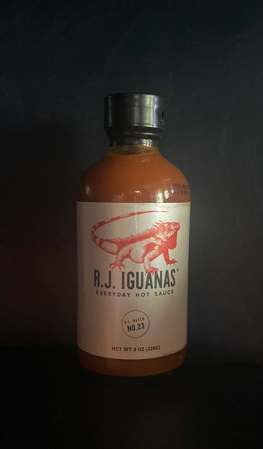 R.J. Iguanas Everyday Hot Sauce: 8 oz Bottle