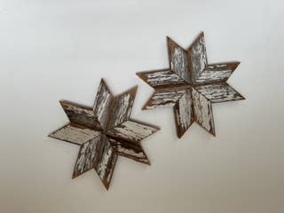 Barnwood Snowflake - star - christmas: 7" small version