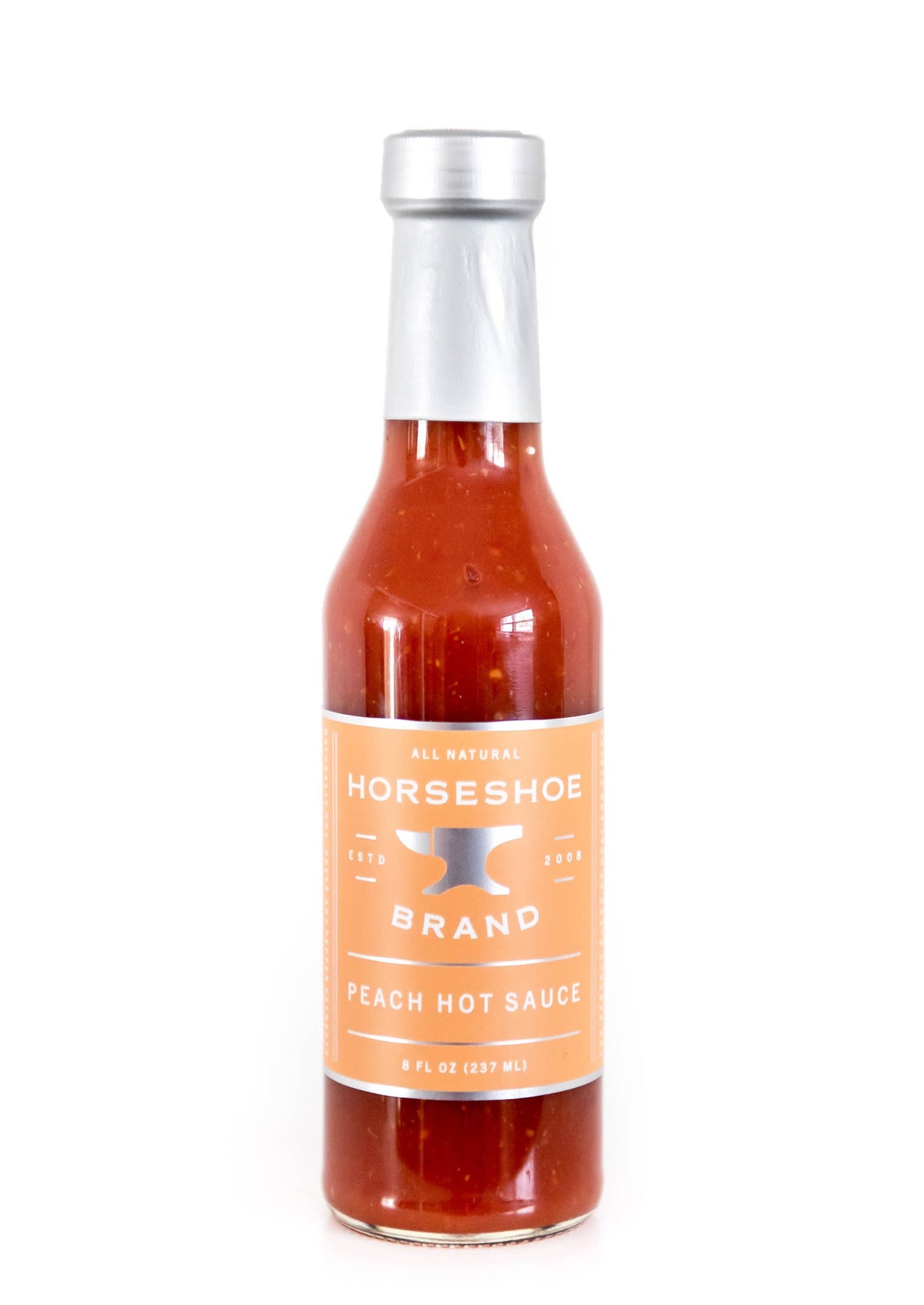 Horseshoe Peach Hot Sauce  (8 Fl Oz_237Ml)