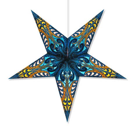 Andromeda Paper Star Lantern: Blue