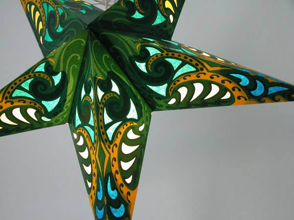 Andromeda Paper Star Lantern: Blue