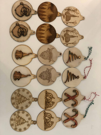 Christmas Tree with snowflakes - Christmas Ornaments