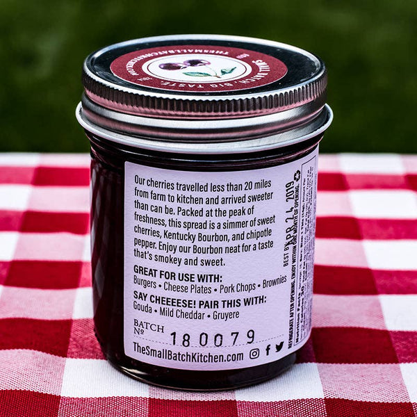 Cherry Bourbon Chipotle Spicy Fruit Spread