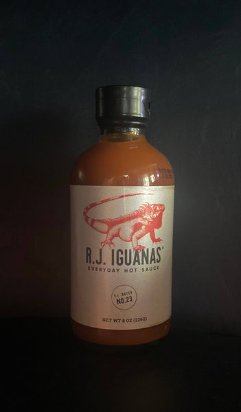 R.J. Iguanas Everyday Hot Sauce: 8 oz Bottle