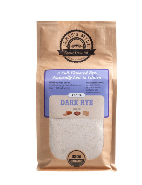 Janie’s Mill Organic Dark Rye Flour 1.5 pounds
