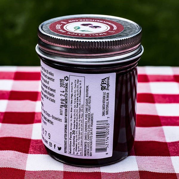 Cherry Bourbon Chipotle Spicy Fruit Spread