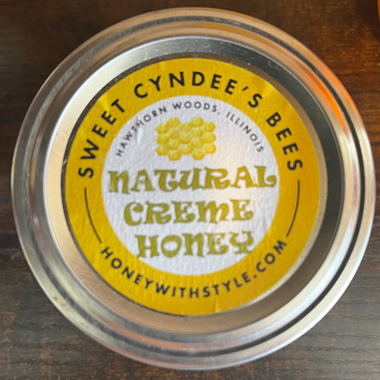Sweet Cyndee’s Bees Natural Creme Honey 4oz