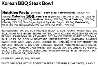 Korean BBQ Steak Bowl