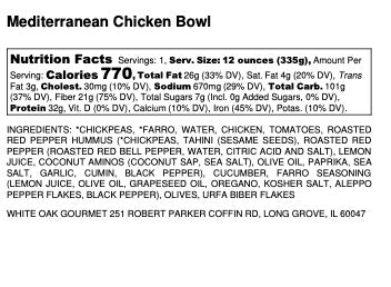 Mediterranean Chicken Bowl