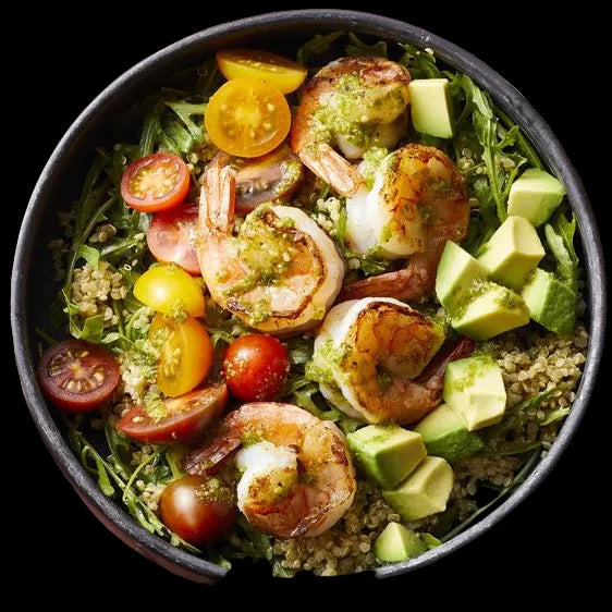 Shrimp with Sauce Verte