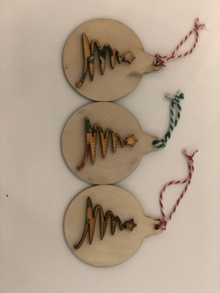 Christmas Tree whimsical - Christmas Ornaments