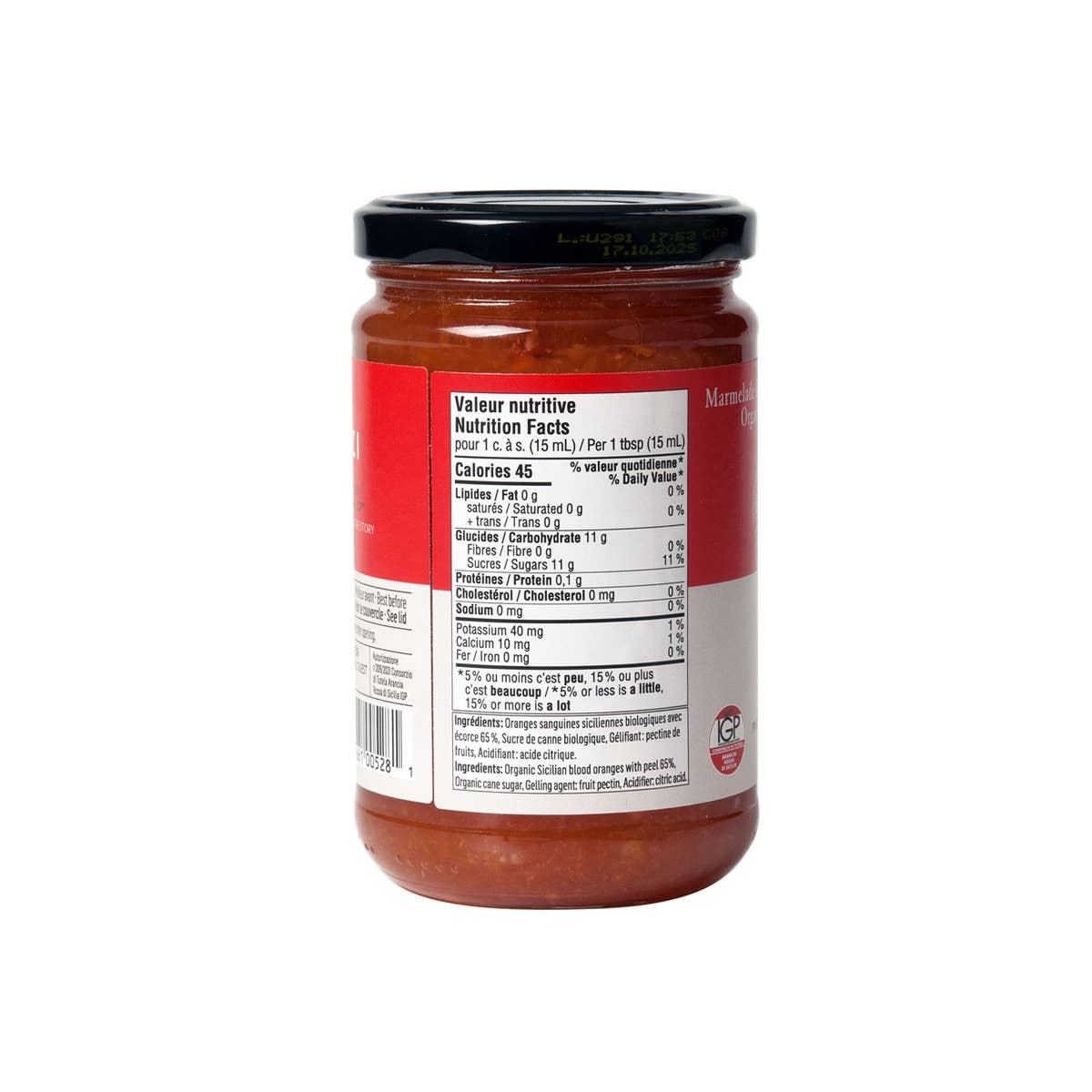 Favuzzi Organic Sicilian Blood Orange Marmalade