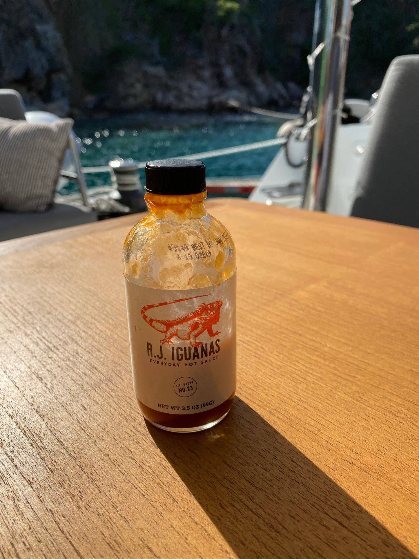 R.J. Iguanas Everyday Hot Sauce: 8 oz Bottle