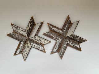Barnwood Snowflake - star - christmas: 7" small version