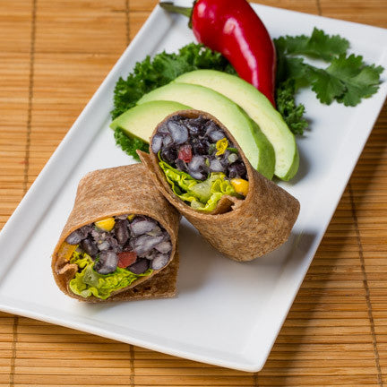Gluten Free Black Bean Avocado Wrap
